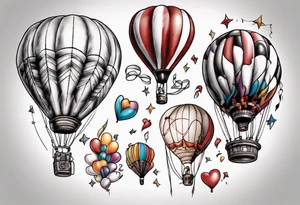up! balloons tattoo idea