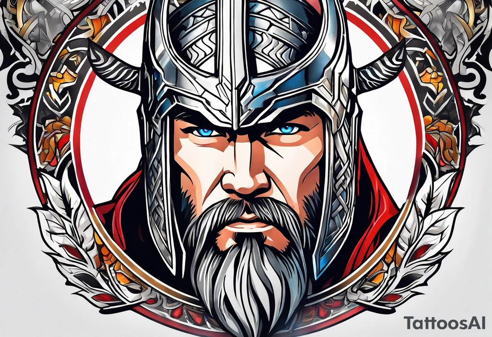 The Mighty Thor that looks like the Chris Hemsworth version tattoo idea