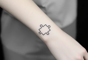 Tattoo that symbolizes grief and loss that's a puzzle tattoo idea