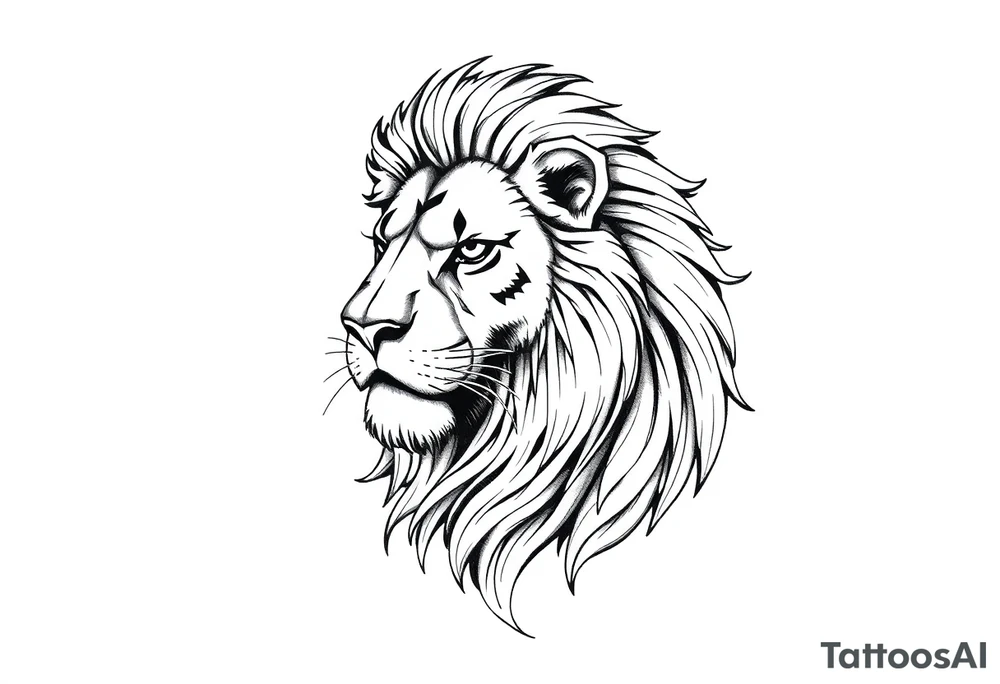 Lion of Judah tattoo idea