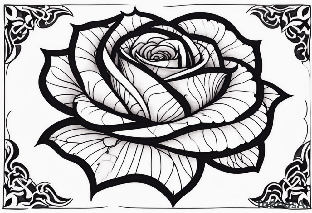 rose, snake, tattoo idea