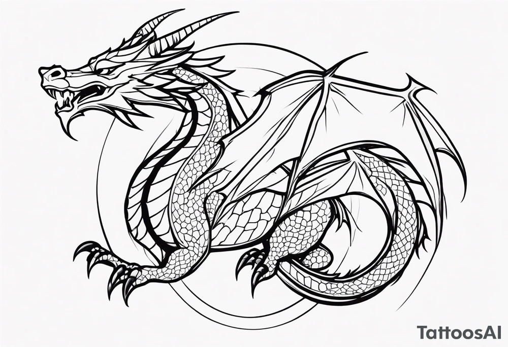 dragon tattoo idea