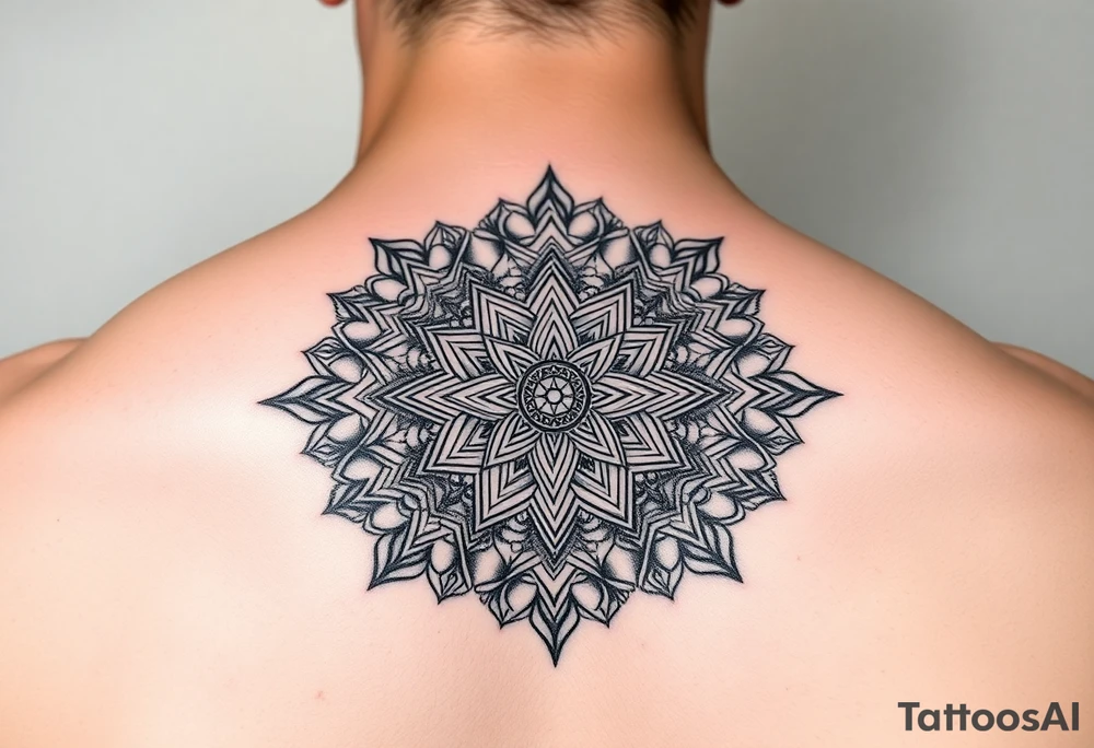 intricate mandala with sacred geometry and cosmic elements tattoo idea intricate mandala with sacred geometry and cosmic elements tattoo idea