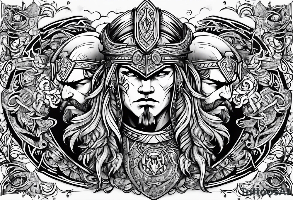 Viking mythology tattoo idea