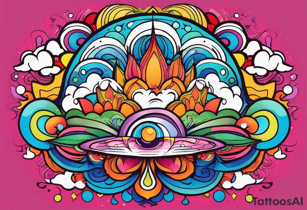 psychedelic inspired tattoo tattoo idea