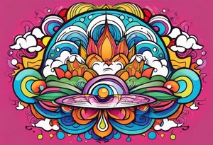 psychedelic inspired tattoo tattoo idea
