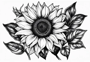 Sunflower tattoo idea