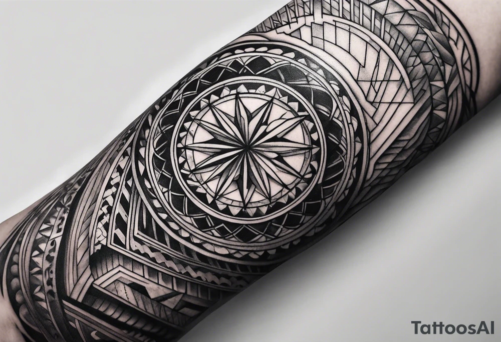 Sleeve on the forearm tattoo idea
