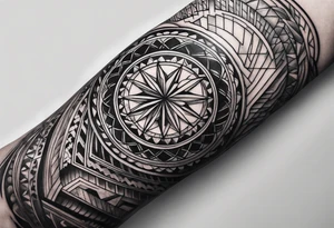 Sleeve on the forearm tattoo idea