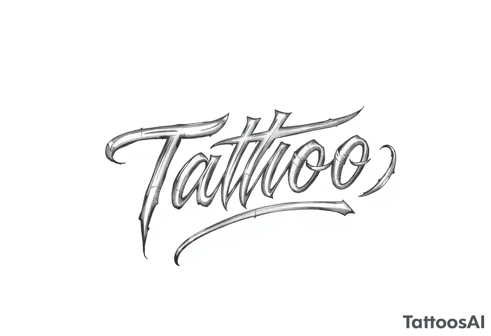 Cursive tattoo idea