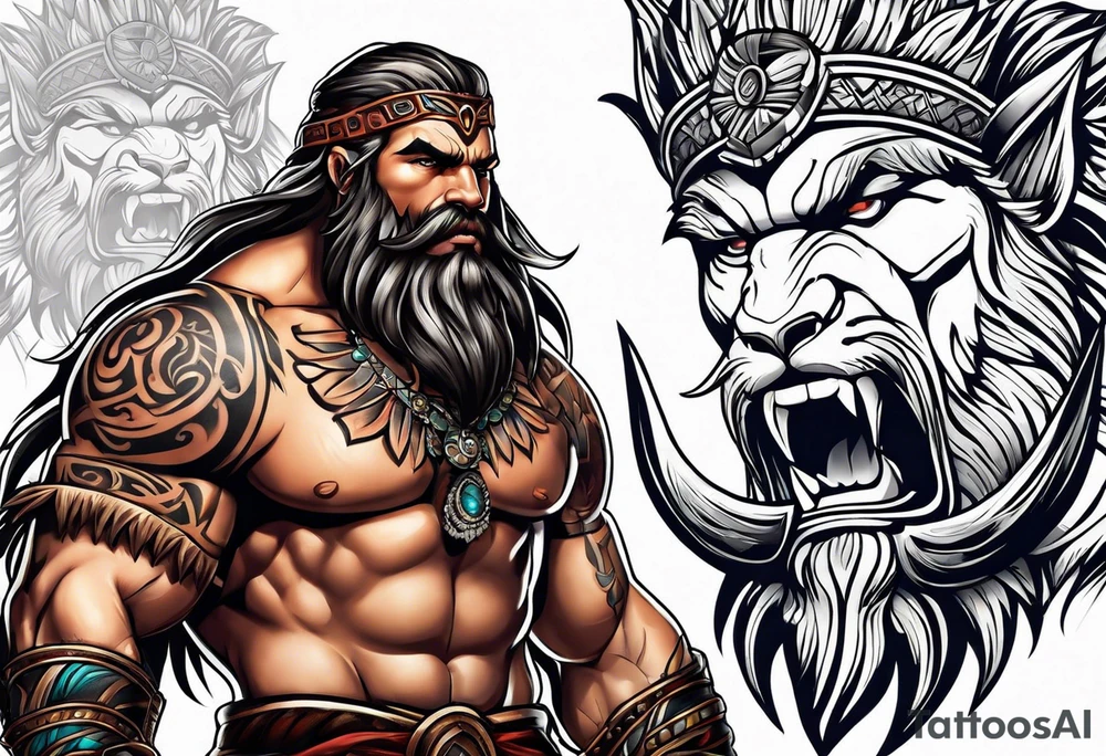 barbarian tattoo idea