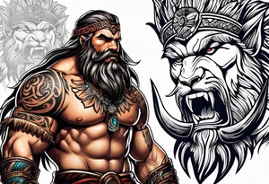barbarian tattoo idea