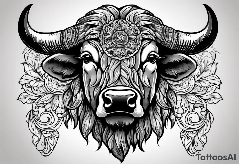 Buffalo Head tattoo idea
