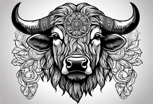 Buffalo Head tattoo idea