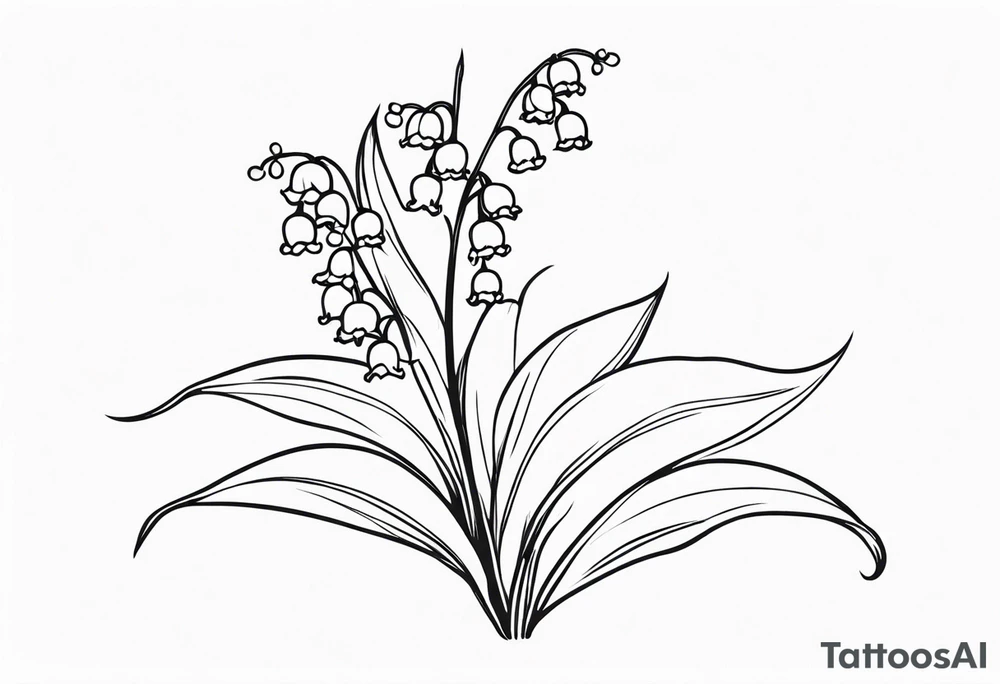 Lily of the valley tattoo idea