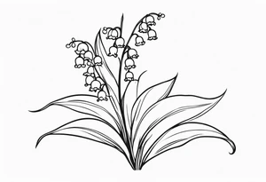 Lily of the valley tattoo idea