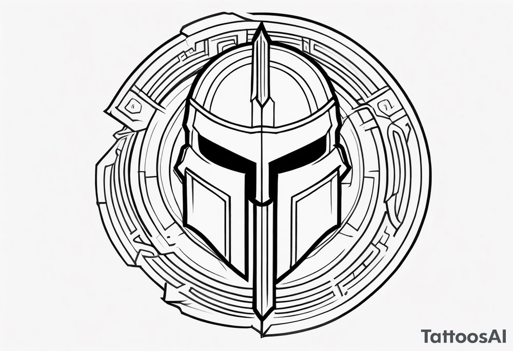 Ancient spartan symbol tattoo tattoo idea