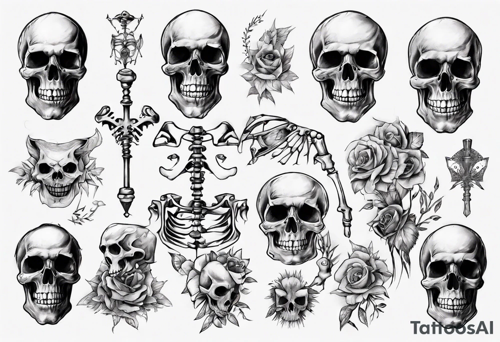 Skeleton tattoo idea