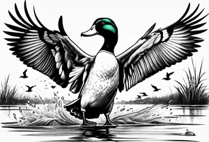 Duck hunting tattoo idea