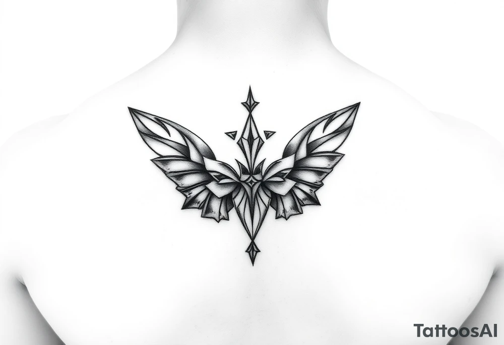 Cute  between breasts
 tattoo small/medium size for women tattoo idea