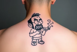 Dope in smoke tattoo idea