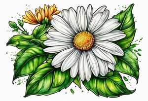 State of jalisco mex. Daisy flower tattoo idea
