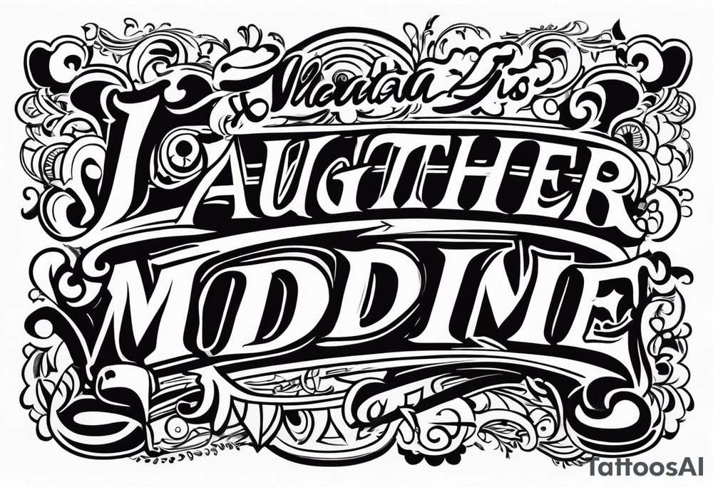 Laughter is the best medicine. tattoo idea