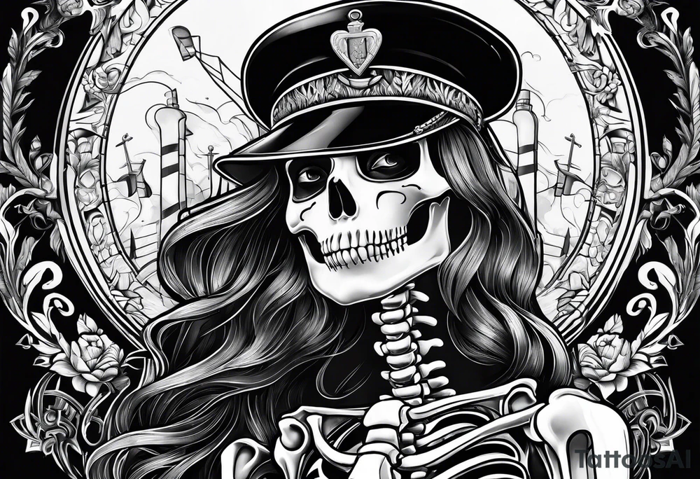 Nurse skeleton. tattoo idea