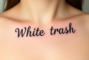 White trash tattoo idea