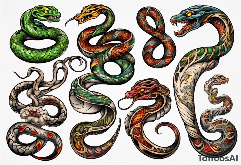Schlange tattoo idea
