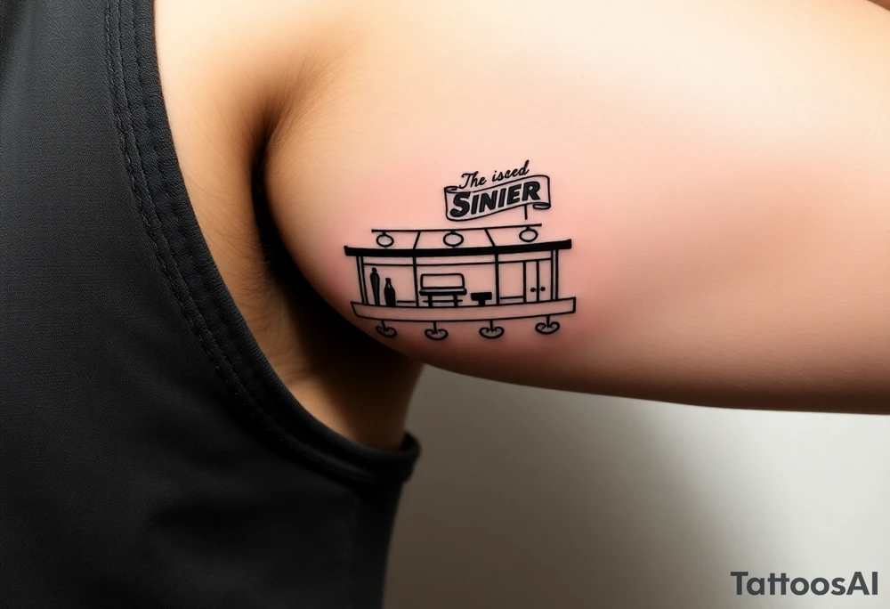 50’s diner inspired tattoo idea