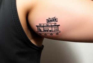 50’s diner inspired tattoo idea