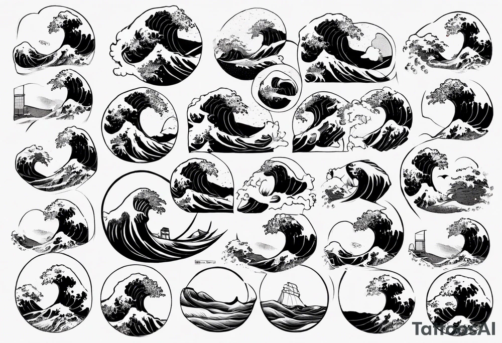 The great wave off kanagawa tattoo idea