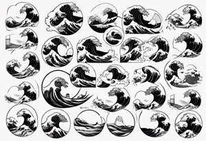 The great wave off kanagawa tattoo idea