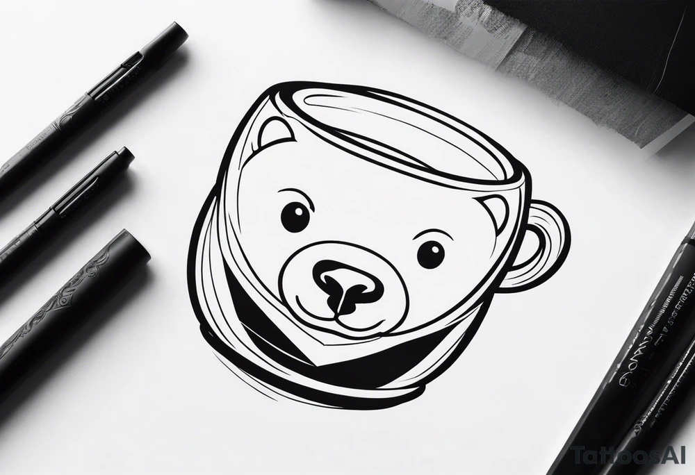 BEAR CUP tattoo idea