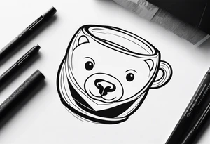 BEAR CUP tattoo idea