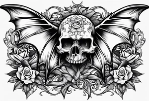 Death Bat tattoo idea