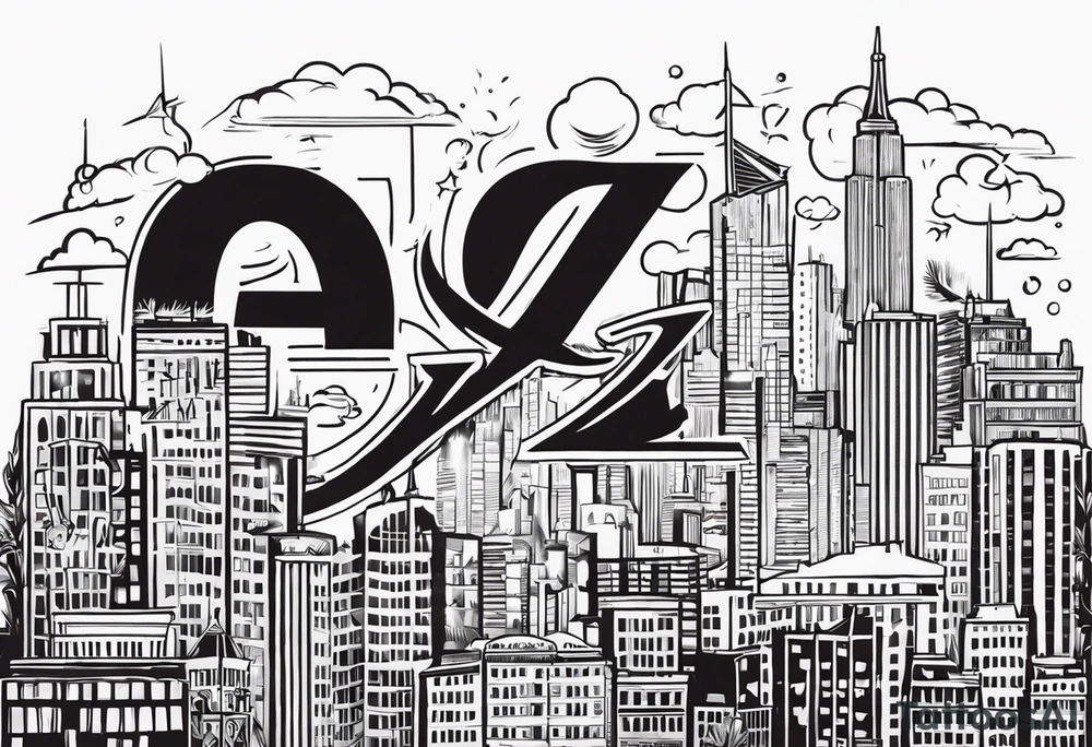 A banner that reads AO..BUSHWICK tattoo idea