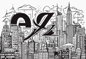 A banner that reads AO..BUSHWICK tattoo idea