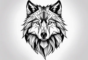 baby wolf tattoo idea