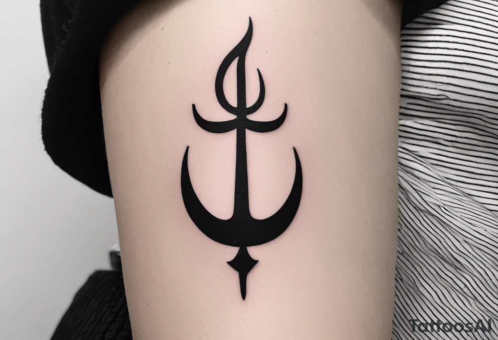 Tattoo ਨਿਰਭਉ ਨਿਰਵੈਰ written in Gurmukhi written text. tattoo idea