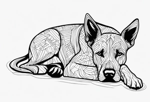 DOG tattoo idea