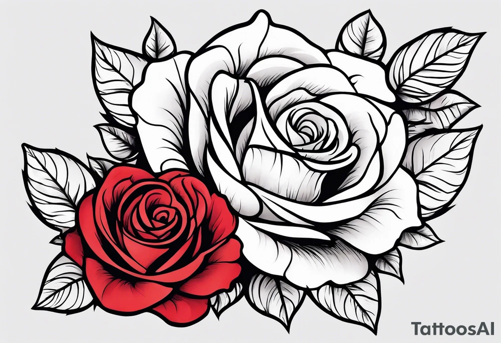 Sexy rose tattoo idea