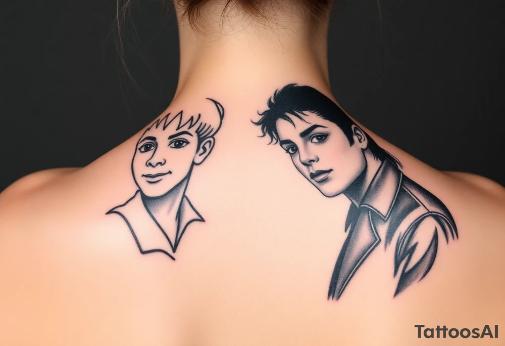 Peter Pan and
 Michael Jackson. tattoo idea