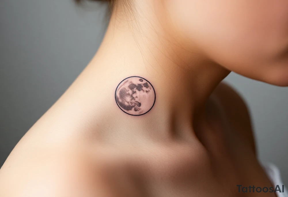 The moon tattoo idea