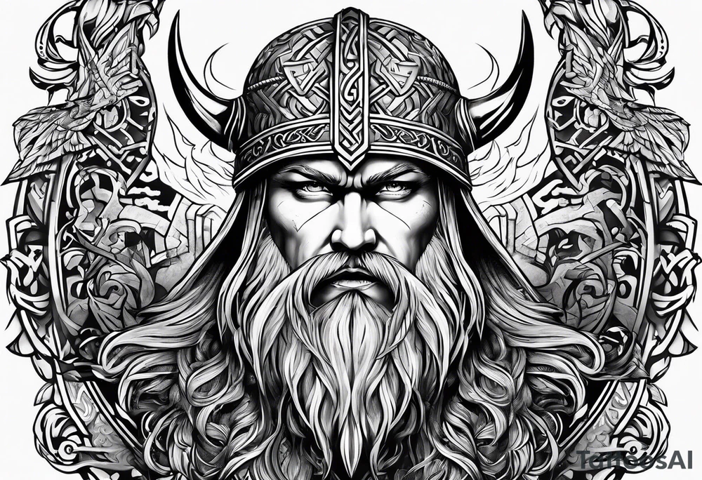 Valhalla viking tattoo idea