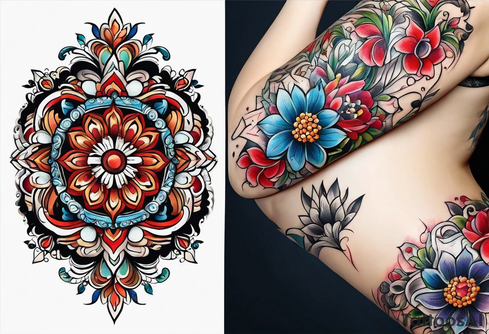 Ukrainian ornament tattoo idea