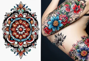 Ukrainian ornament tattoo idea