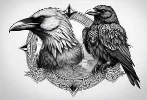 Hugin y munin tattoo idea