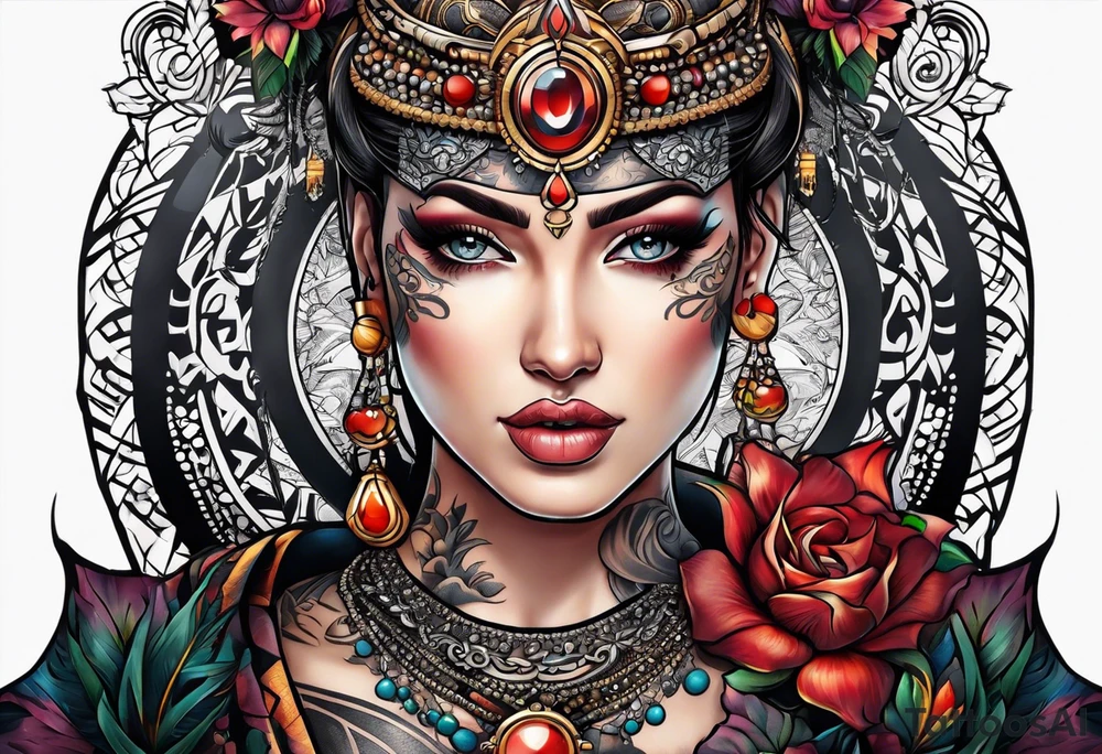 black nazi tattoo idea